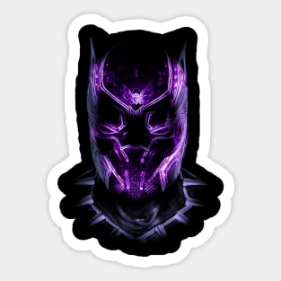 Black Panther Neon Style Sticker